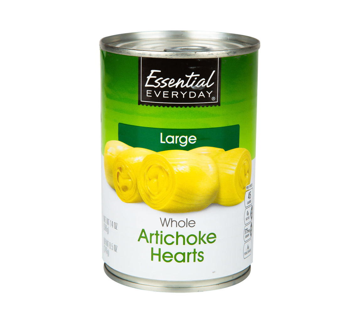 Essential Everyday Whole Artichoke Hearts Large 396 g