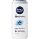 Nivea Men Sensitive Shower Gel 3in1 Body Wash with Bamboo Extract & Masculine Scent 250 ml