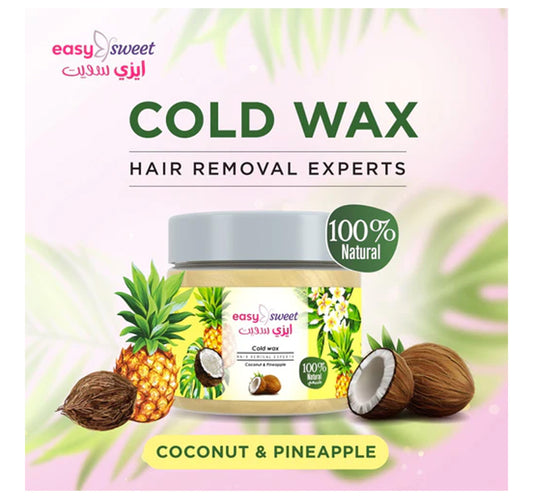 Easy Sweet Coconut & Pineapple Cold Wax Hair Removal 200 g