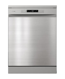 Hisense Free Standing Dishwasher, 8 Programs, 13 Place Settings, 60 cm, Grey, HS622E90X