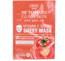 Fresh Skinlab 98% Tomato Glass Skin With Vitamin C Serum Sheet Mask 1 pc