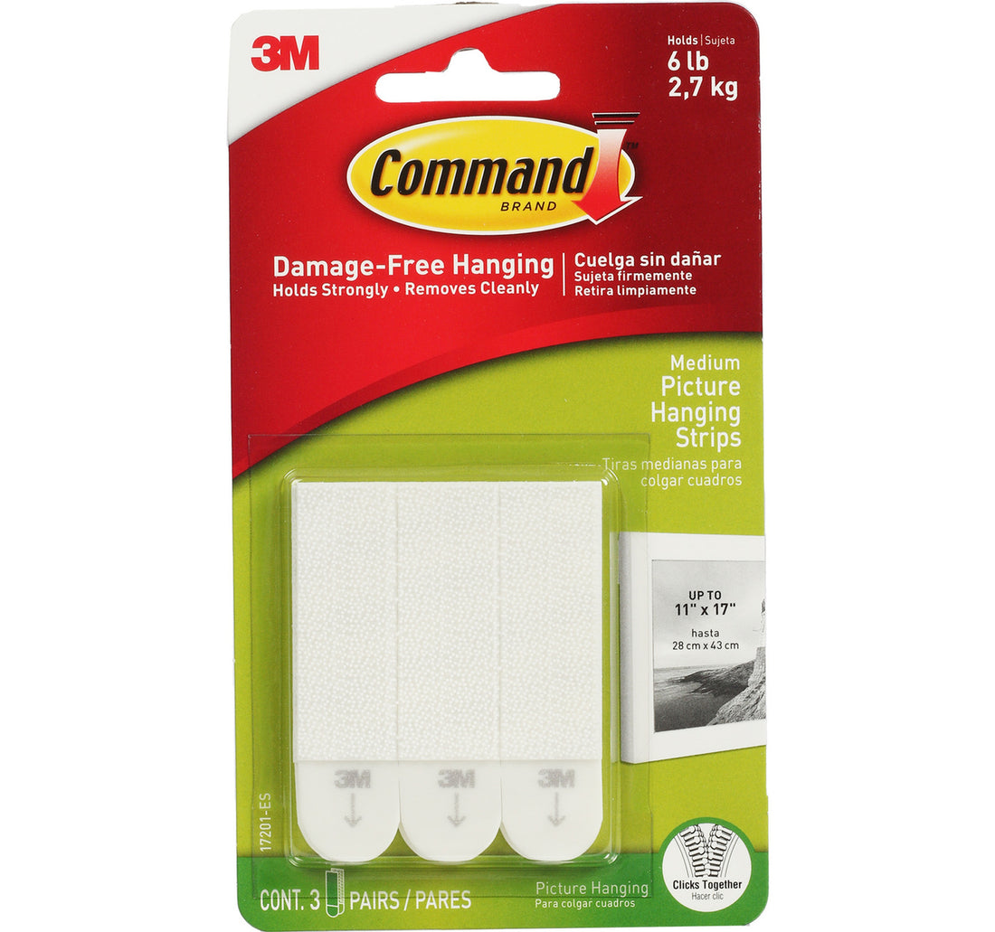 3M Medium Picture Hanging Strips, 17201