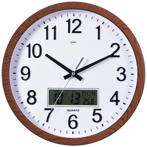 Splendor Eric Wall Clock, 36 cm, Cherry, PW288-1706