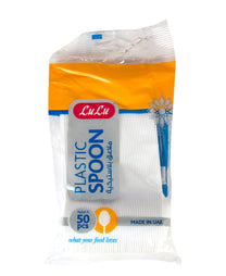 LuLu Plastic Spoon White 50pcs