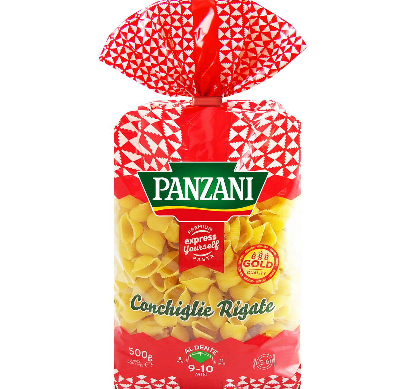 Panzani Conchiglie Rigate Pasta 500 g