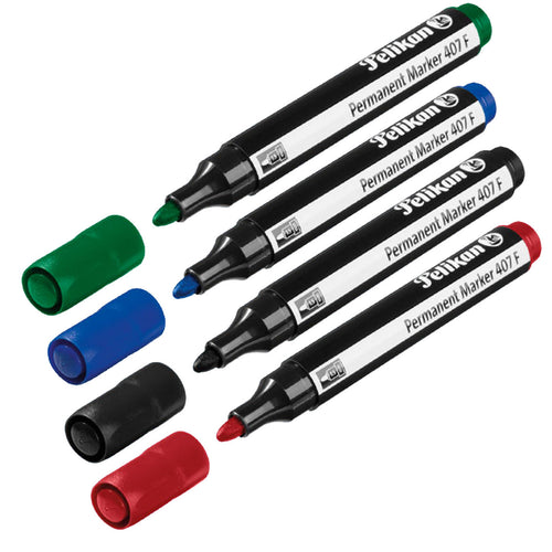 Pelikan Permanent Marker 4pcs Assorted Colors