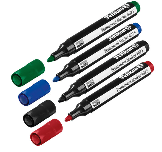 Pelikan Permanent Marker 4pcs Assorted Colors