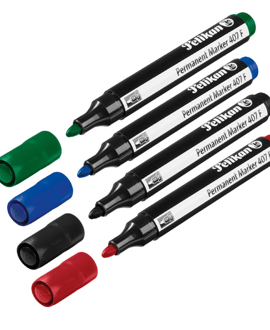 Pelikan Permanent Marker 4pcs Assorted Colors