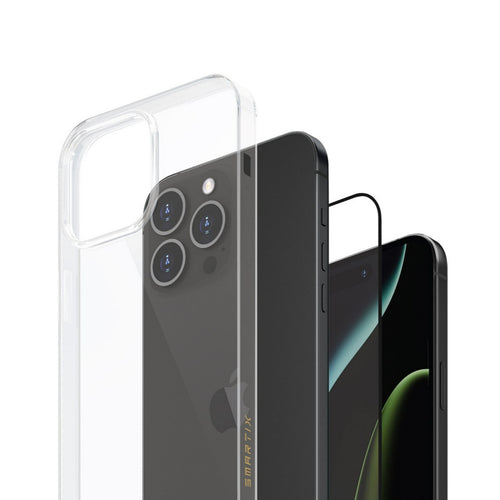 Smartix Ultraguard Bundle for iPhone 16 Pro Max, Case + Screen Protector, SM16PMBNCL