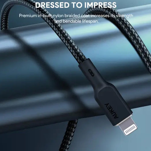 Aukey USB C - Lightning Cable CB-NCL1-BK 1m Black
