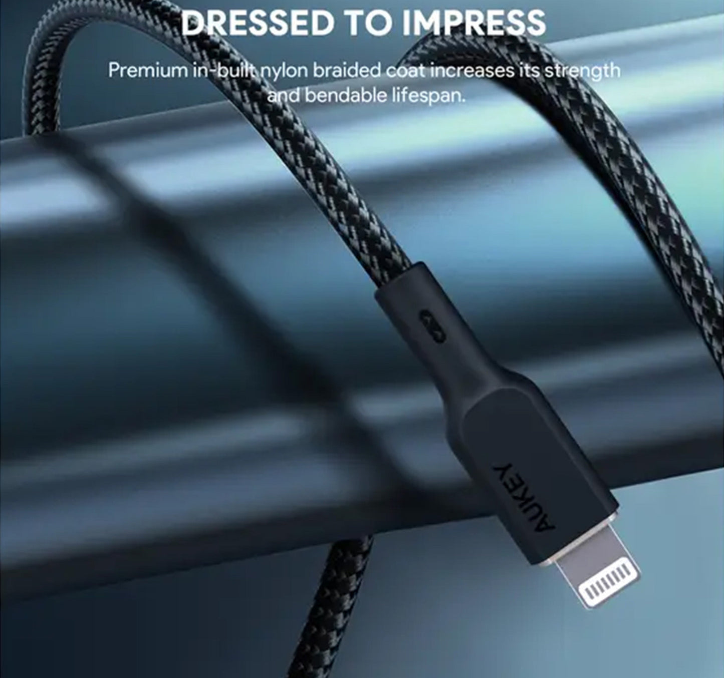 Aukey USB C - Lightning Cable CB-NCL1-BK 1m Black