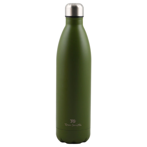 Tom Smith Stainless Steel Double Wall Vacuum Bottle FUT107 1 Litre Assorted Colors
