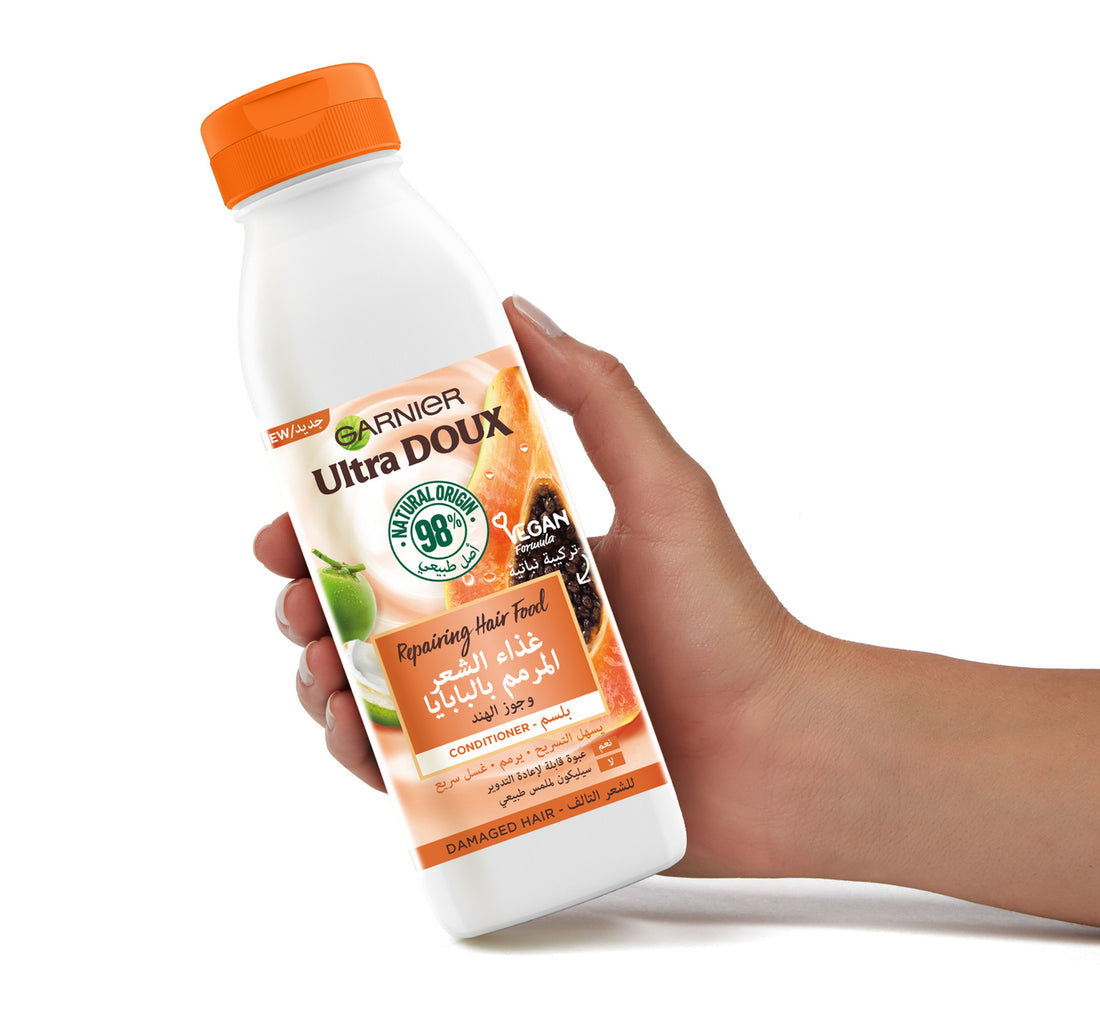Garnier Ultra Doux Repairing Hair Food Conditioner Papaya & Coconut 350 ml