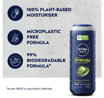 Nivea Men Energy Shower Gel 3in1 Body Wash 500 ml