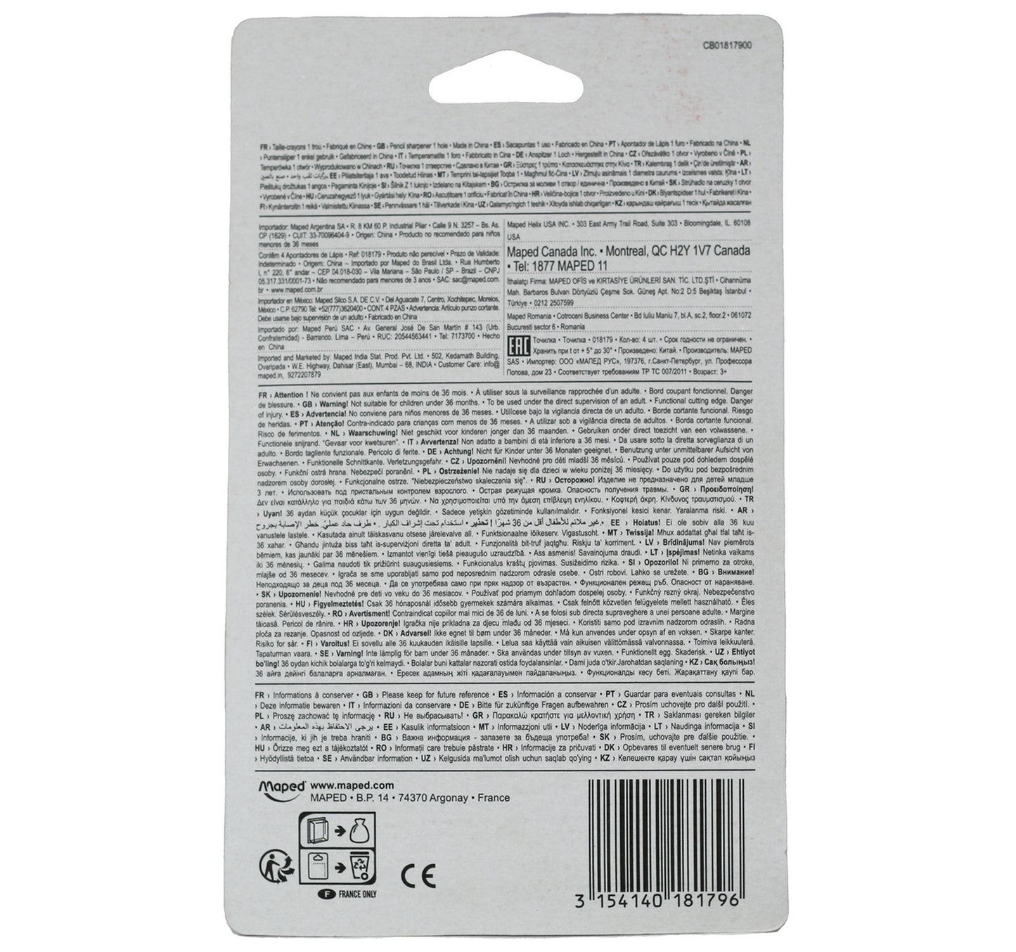 Maped Croc Sharpener MD-018179