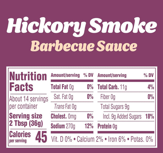 Kraft Hickory Smoke Barbecue Sauce 496 g