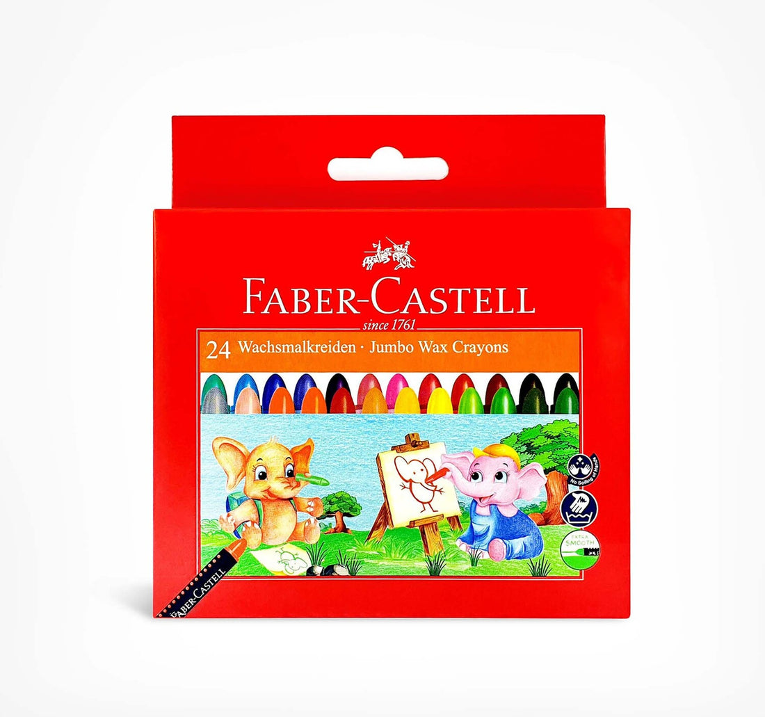 أقلام شمع جامبو من فابر كاستل، 24 قطعة