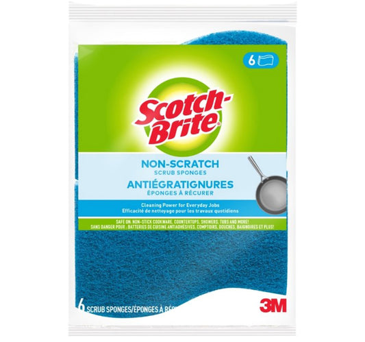 Scotch Brite Non-Scratch Scrub Sponge 6 pcs