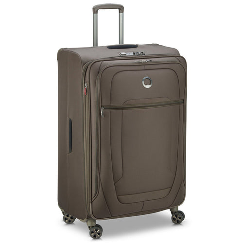 Delsey Helium Deluxe 4 Wheel Soft Trolley, 55 cm, Brown