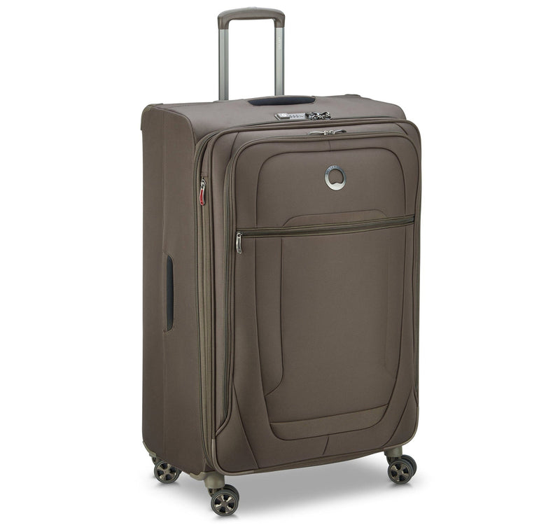Delsey Helium Deluxe 4 Wheel Soft Trolley, 55 cm, Brown