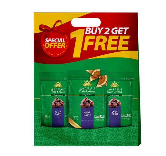 Date Crown Fard Dates Pouch 3 x 500 g