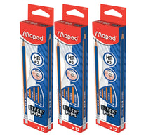 Maped Black Pep HB Pencil 12's 3Pack