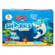 Yummy Yummy Sharks Blue Raspberry Flavor Fruit Snacks 136 g