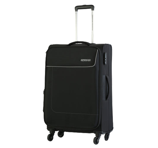 American Tourister Jamaica 4 Wheel Soft Trolley, 66 cm, Black