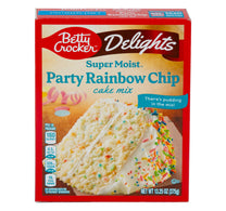 Betty Crocker Delights Super Moist Party Rainbow Chip Cake Mix 375 g