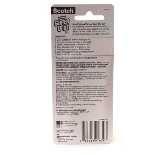 3M Scotch Super Glue Gel 2 x 2g