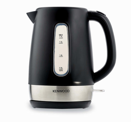 Kenwood 1.7 Liter Cordless Electric Kettle, 2200W with Auto Shut-Off & Removable Mesh Filter, Black/Silver, ZJP01.A0BK.