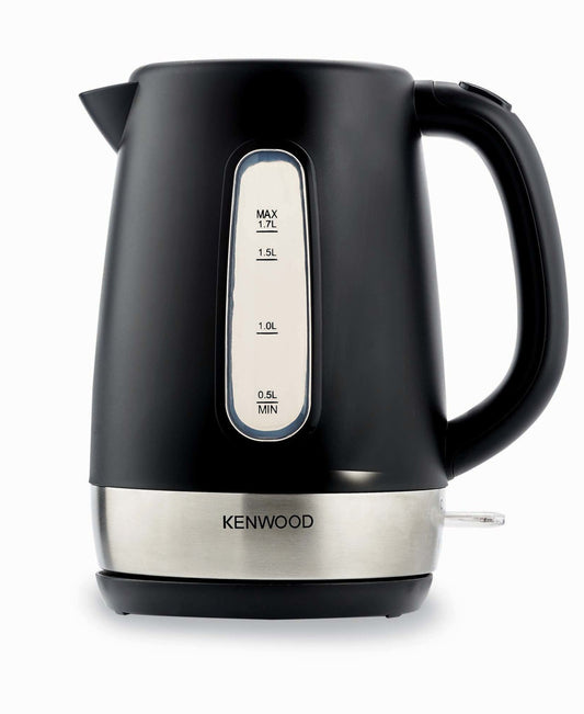 Kenwood 1.7 Liter Cordless Electric Kettle, 2200W with Auto Shut-Off & Removable Mesh Filter, Black/Silver, ZJP01.A0BK.