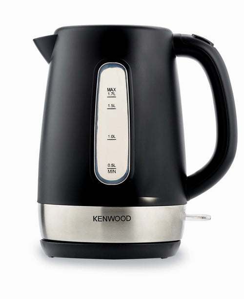 Kenwood 1.7 Liter Cordless Electric Kettle, 2200W with Auto Shut-Off & Removable Mesh Filter, Black/Silver, ZJP01.A0BK.