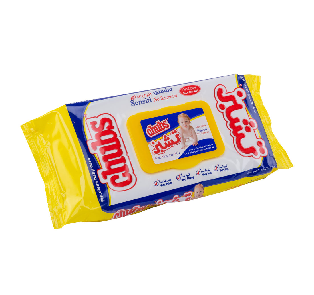 Chubs Sensitive Baby Wipes Travel Pack 40pcs