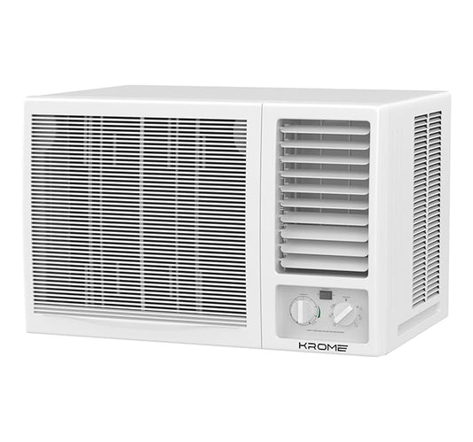 Krome Window Air Conditioner, 2 Ton, Rotary Compressor, White, AWR24ST3