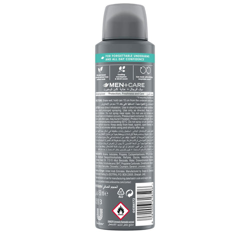 Dove Men+Care Anti-Perspirant Deodorant Spray Eucalyptus & Birch Plant-Based Moisturizer 72H Protection 150 ml
