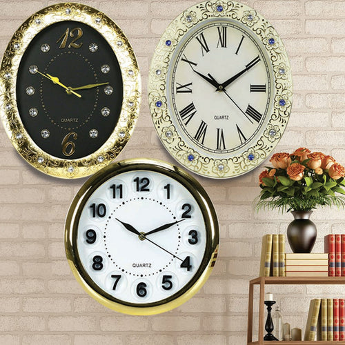 Mapile Leaf Wall Clock NES-2310 31cm Assorted Per pc
