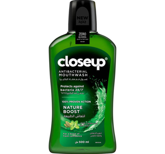 Closeup Nature Boost Anti-Bacterial Mouth Wash 500 ml