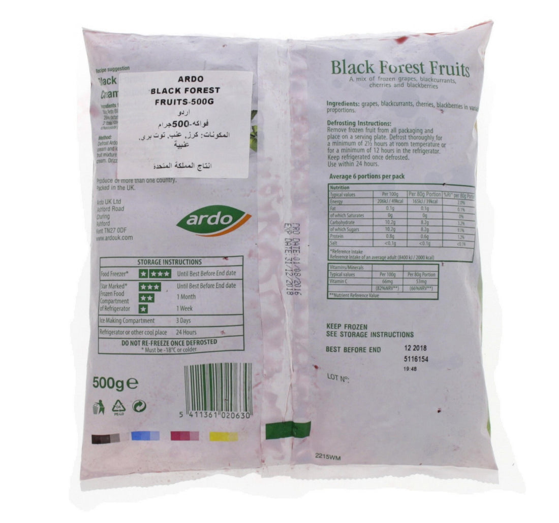 Ardo Black Forest Fruits 500 g