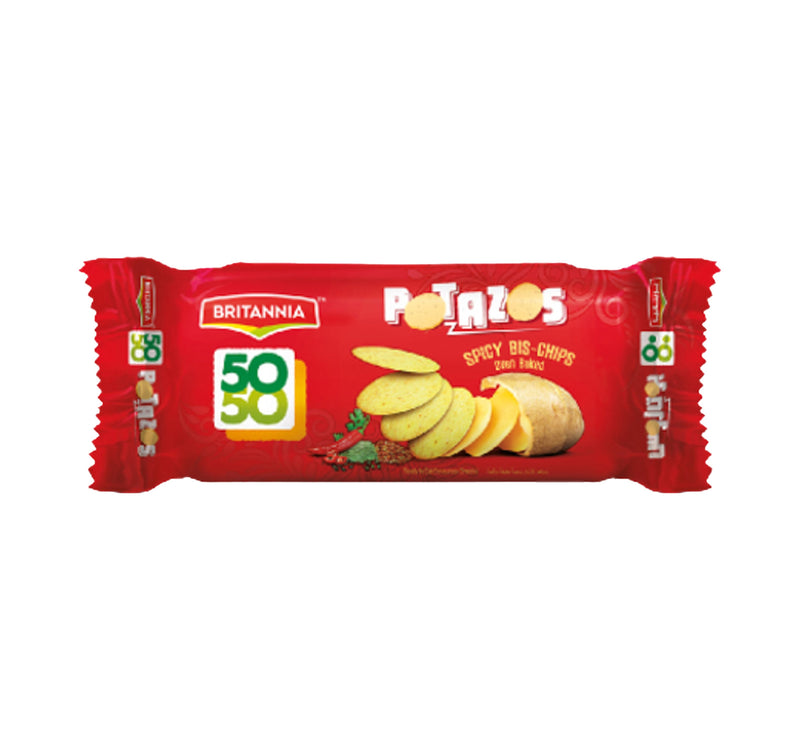 Britannia 50-50 Potazos Oven Baked Biscuits 100 g