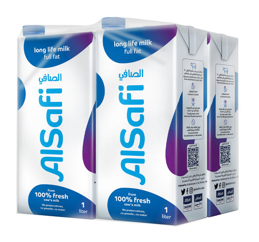 Al Safi UHT Milk Full Fat 4 x 1 Litre