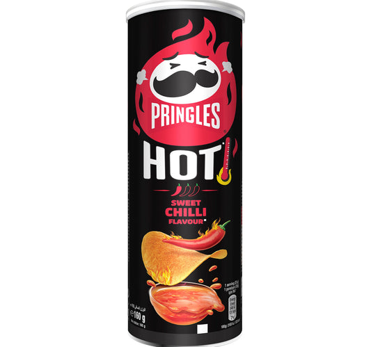 Pringles Hot Sweet Chilli Flavour Potato Chips 160 g