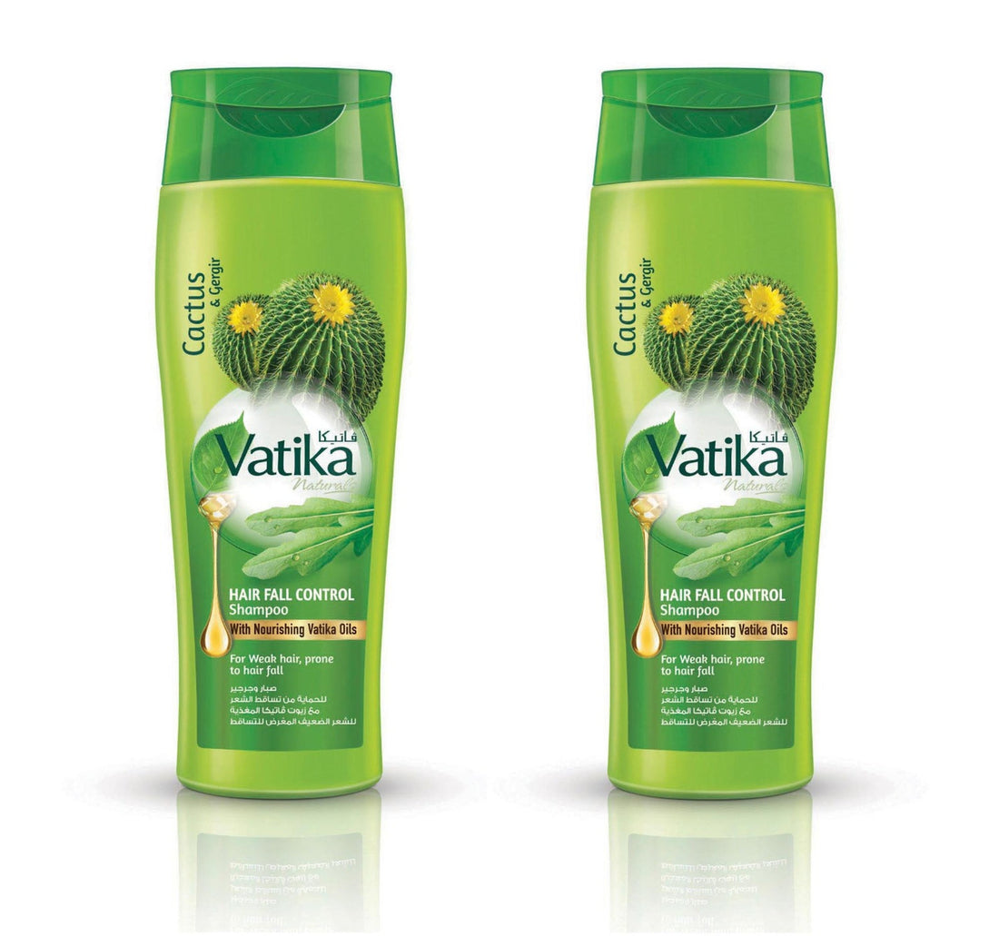 Vatika Cactus And Gergir Hair Fall Control Shampoo 2 x 400 ml