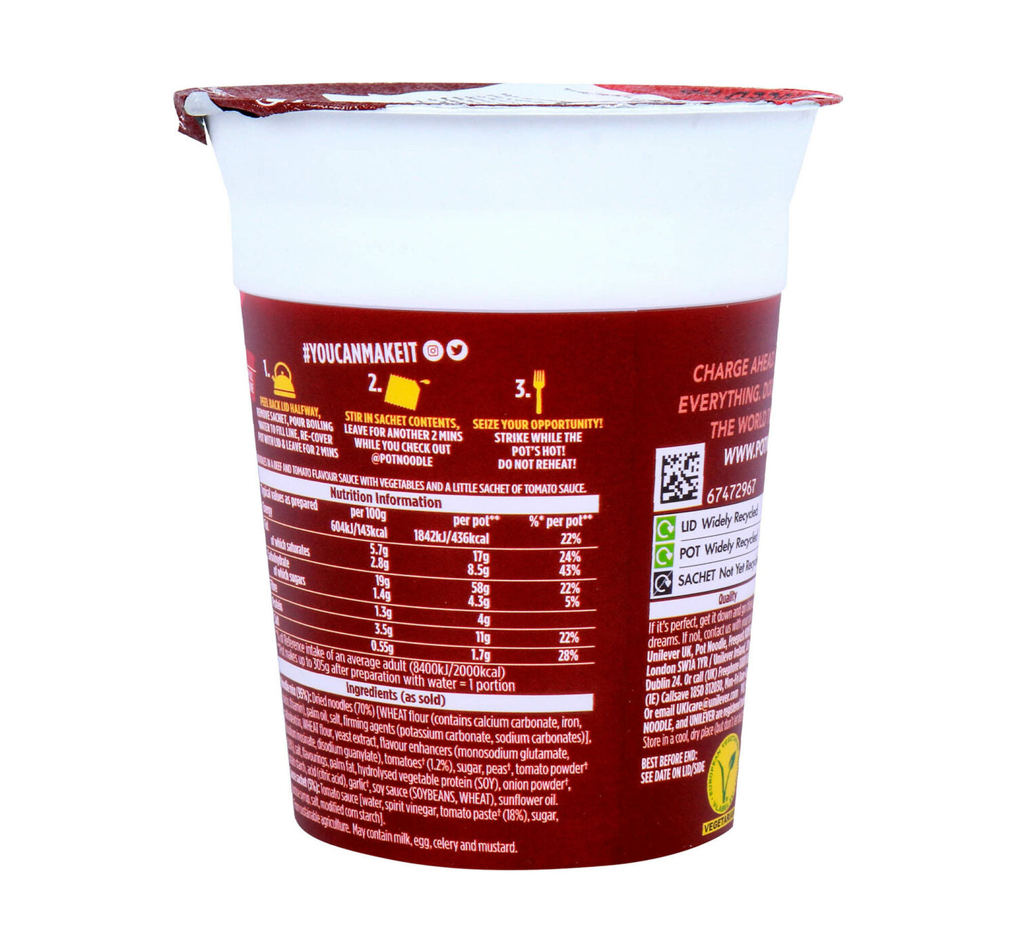 Pot Noodle Beef & Tomato 90 g