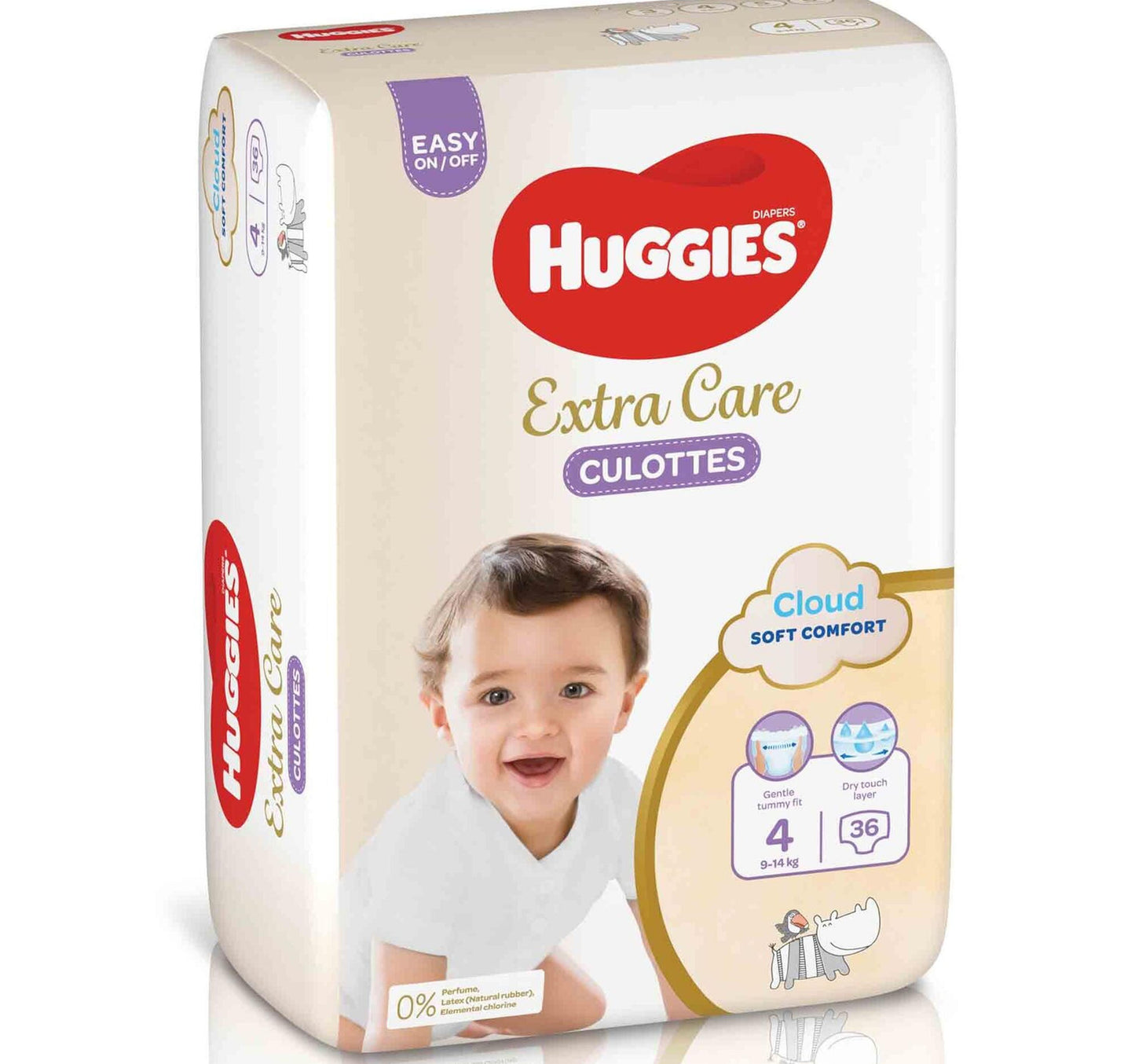 Huggies Extra Care Culottes Size 4 9-14 kg Diaper Pants 36 pcs