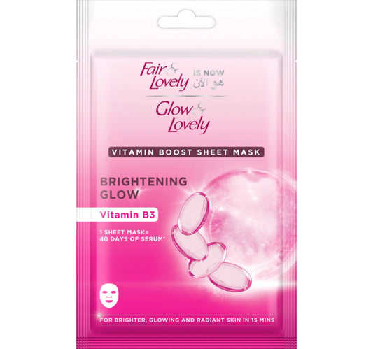 Glow & Lovely Brightening Glow Sheet Mask 20 g