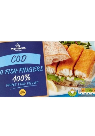 Morrisons 10 Cod Fish Fingers 300 g