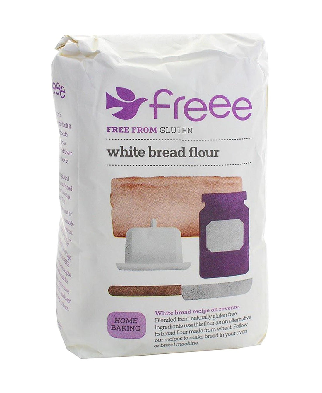 دقيق خبز أبيض خالي من الغلوتين من دوفز فارم، 1 كجم
