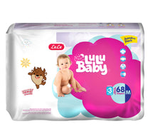 LuLu Baby Diaper Size 3 4-9 kg Medium 68 pcs