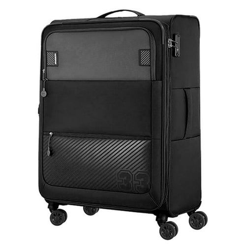 American Tourister Majores Soft Trolley with TSA Combination Lock, 59 cm, Black